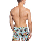 Rooster chicken cock snowfalke Men's Swimming Trunks