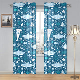 Cute shark pattern Gauze Curtain