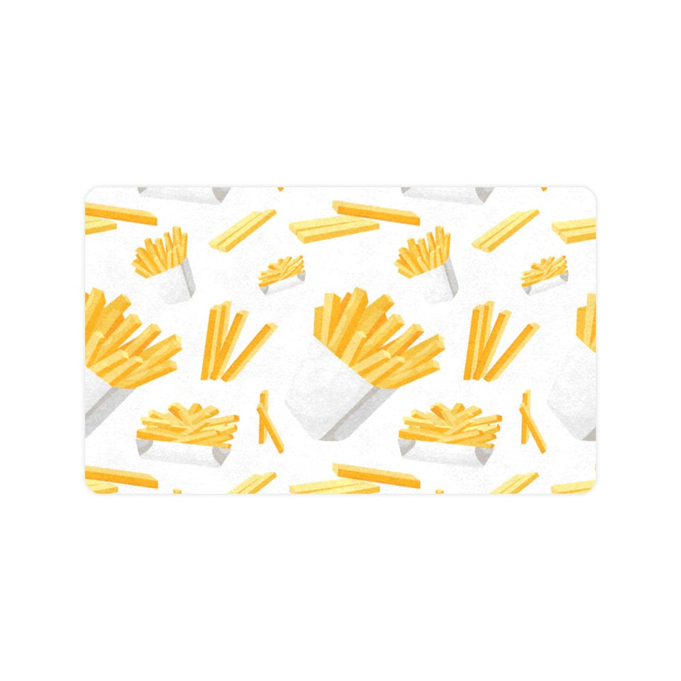 French fries white paper box pattern Doormat