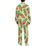 Carrot Pattern Print Design 05 Men's Long Pajama Set