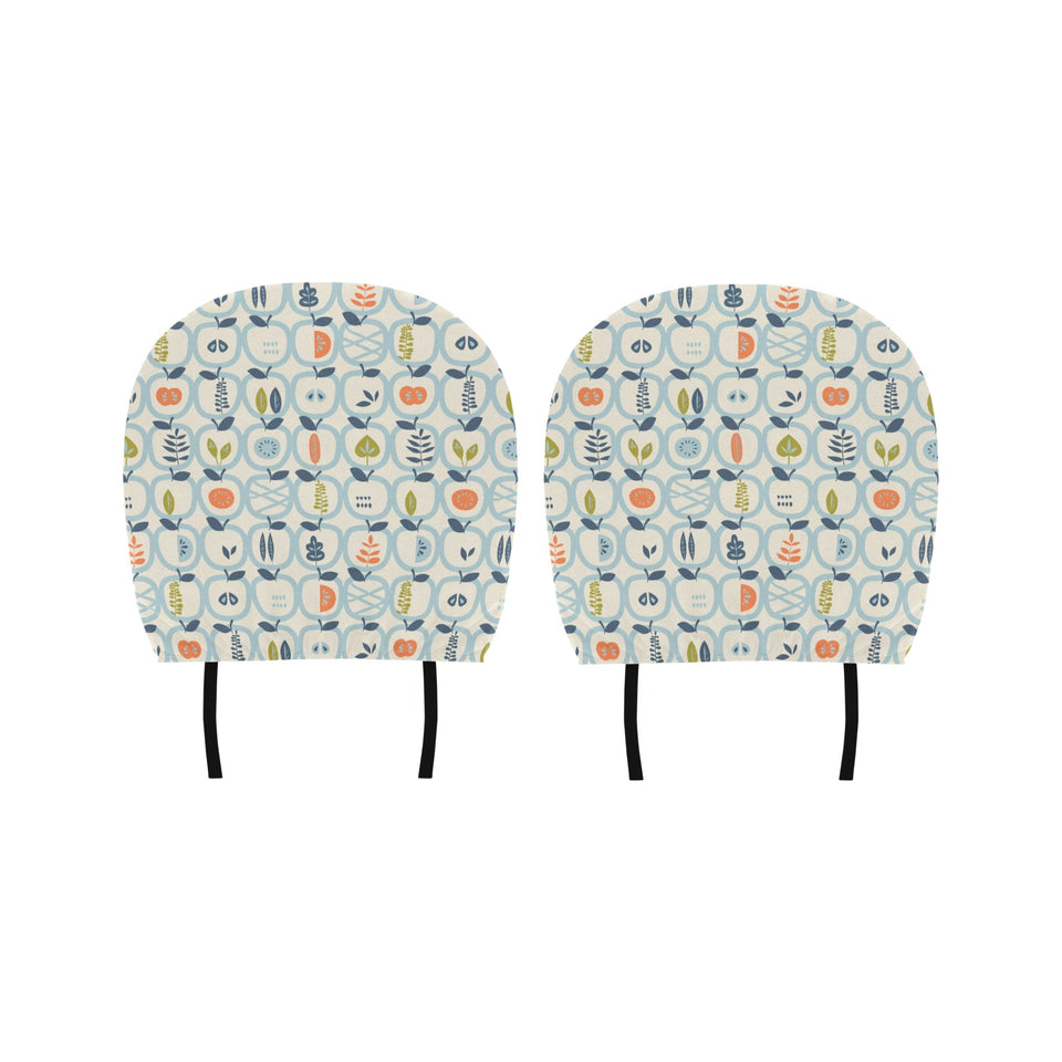 apples leaves pattern Car Headrest Cover