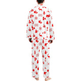 Canada Pattern Print Design 04 Men's Long Pajama Set