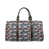 Camper Van Pattern Print Design 05 Travel Bag