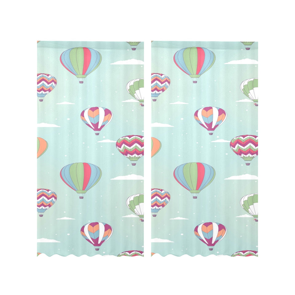 Hot Air Balloon design Pattern Gauze Curtain