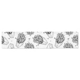 Hand drawn french fries pattern Table Runner