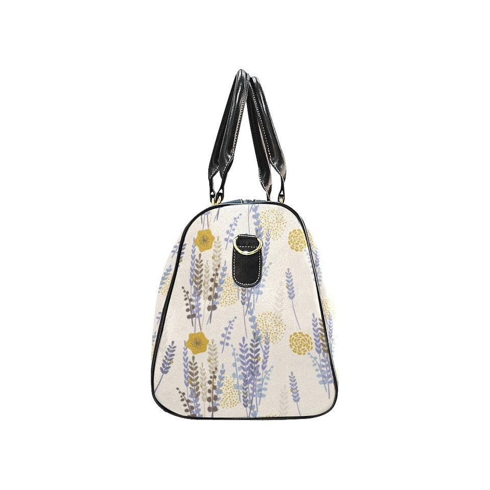 Lavender modern pattern blackground Travel Bag