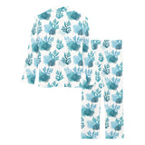 Coral Reef Pattern Print Design 04 Women's Long Pajama Set