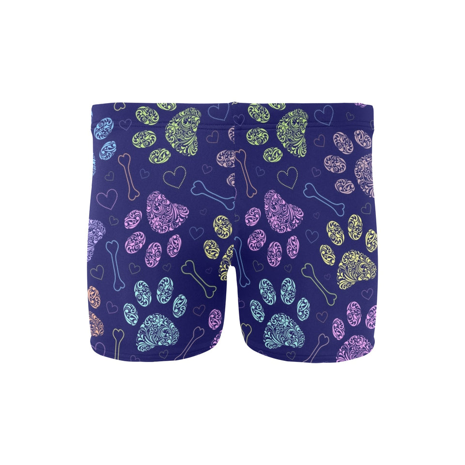 Dog Paws Pattern Print Design 02 Men's Swimming Trunks