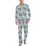 Lovely Sea Otter Pattern Men's Long Pajama Set