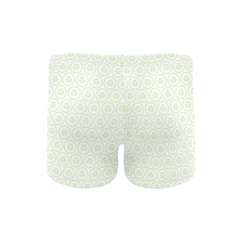 Cucumber pattern background Men's Swimming Trunks