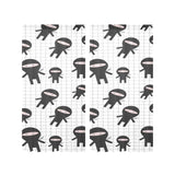 Ninja pattern plaid background Gauze Curtain