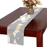 Cute dachshund dog pattern Table Runner