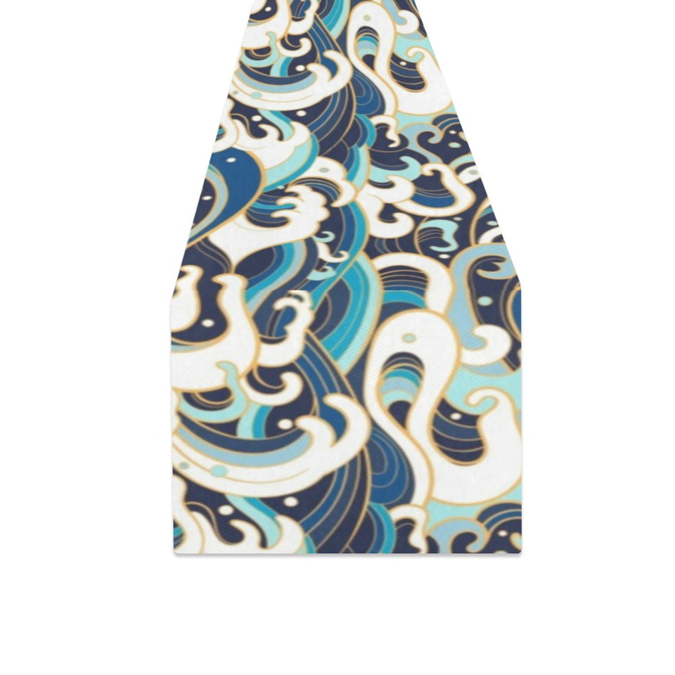 Japanese wave pattern Table Runner
