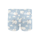 Cute polar bears Christmas decoration pattern Men's Swimming Trunks