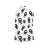 Ninja pattern plaid background Men's Padded Vest