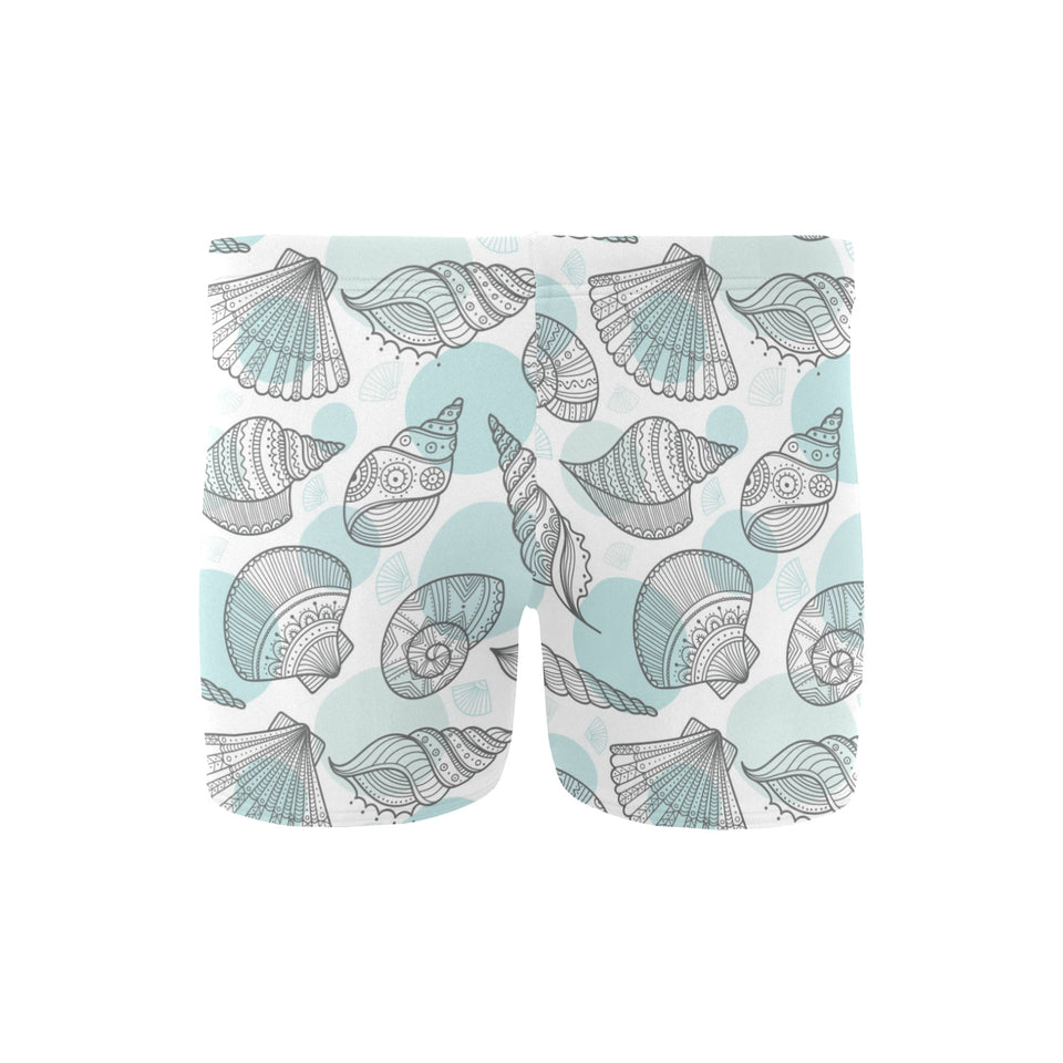 Shell polynesian tribal Men's Swimming Trunks