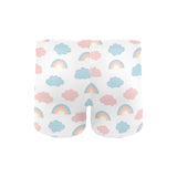 Cute rainbow clound pattern Men's Swimming Trunks