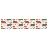 Corgi Christmas Pattern Table Runner
