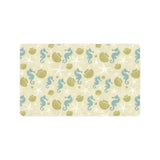 Seahorse shell starfish pattern background Doormat