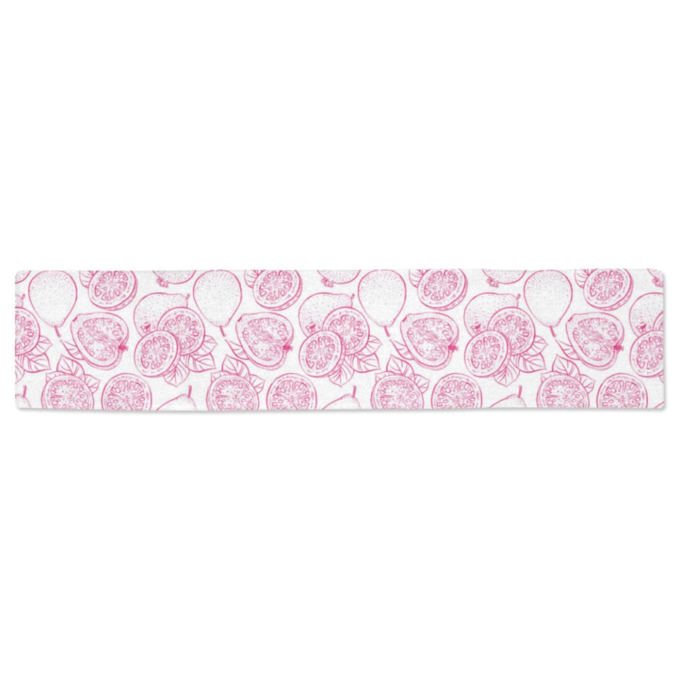 Sketch guava pattern Table Runner