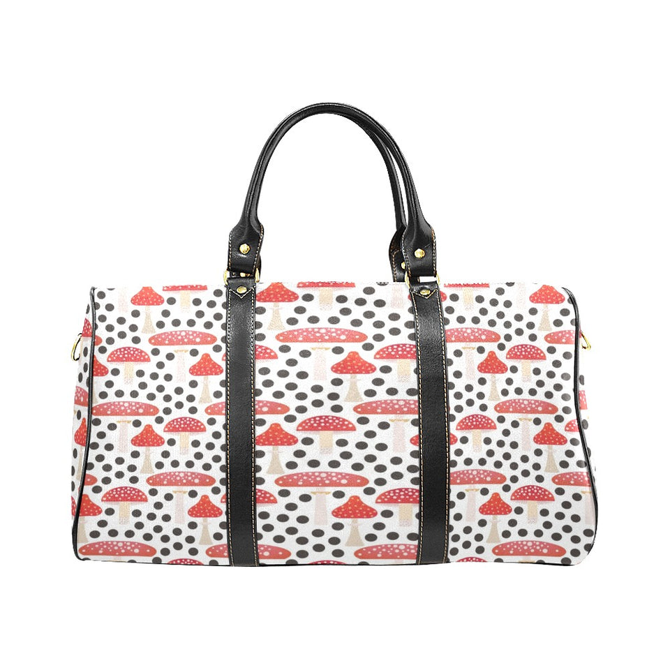 Red mushroom dot pattern Travel Bag