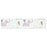 Cute elephant mouse pattern Table Runner