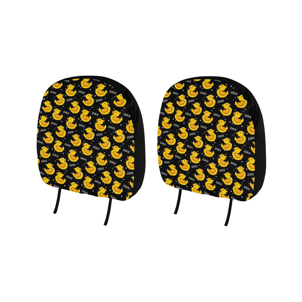 Duck Pattern Print Design 05 Car Headrest Cover