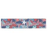 Hand drawn colorful starfish Table Runner