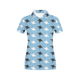 Stingray Pattern Print Design 03 Women's All Over Print Polo Shirt