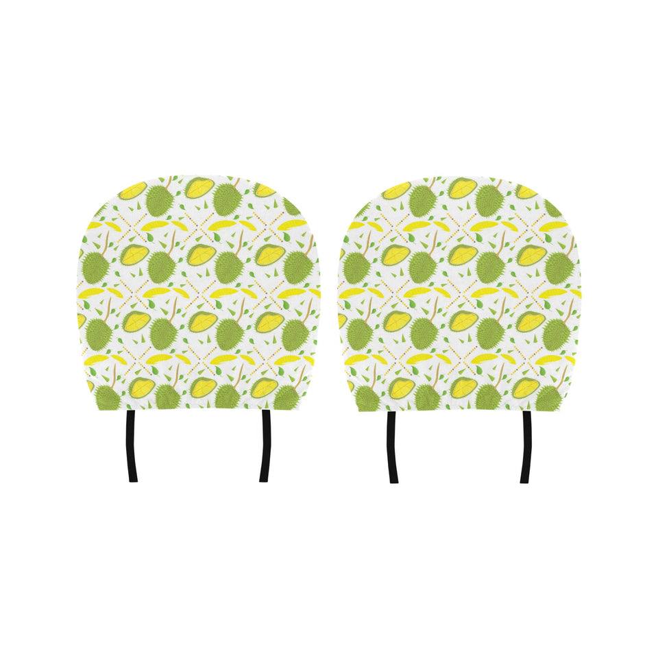 Durian pattern background Car Headrest Cover