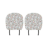Cute Penguin christmas pattern Car Headrest Cover