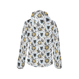 Lion Pattern Print Design 05 Women's Padded Hooded Jacket