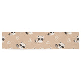 Cute raccoon heart pattern Table Runner