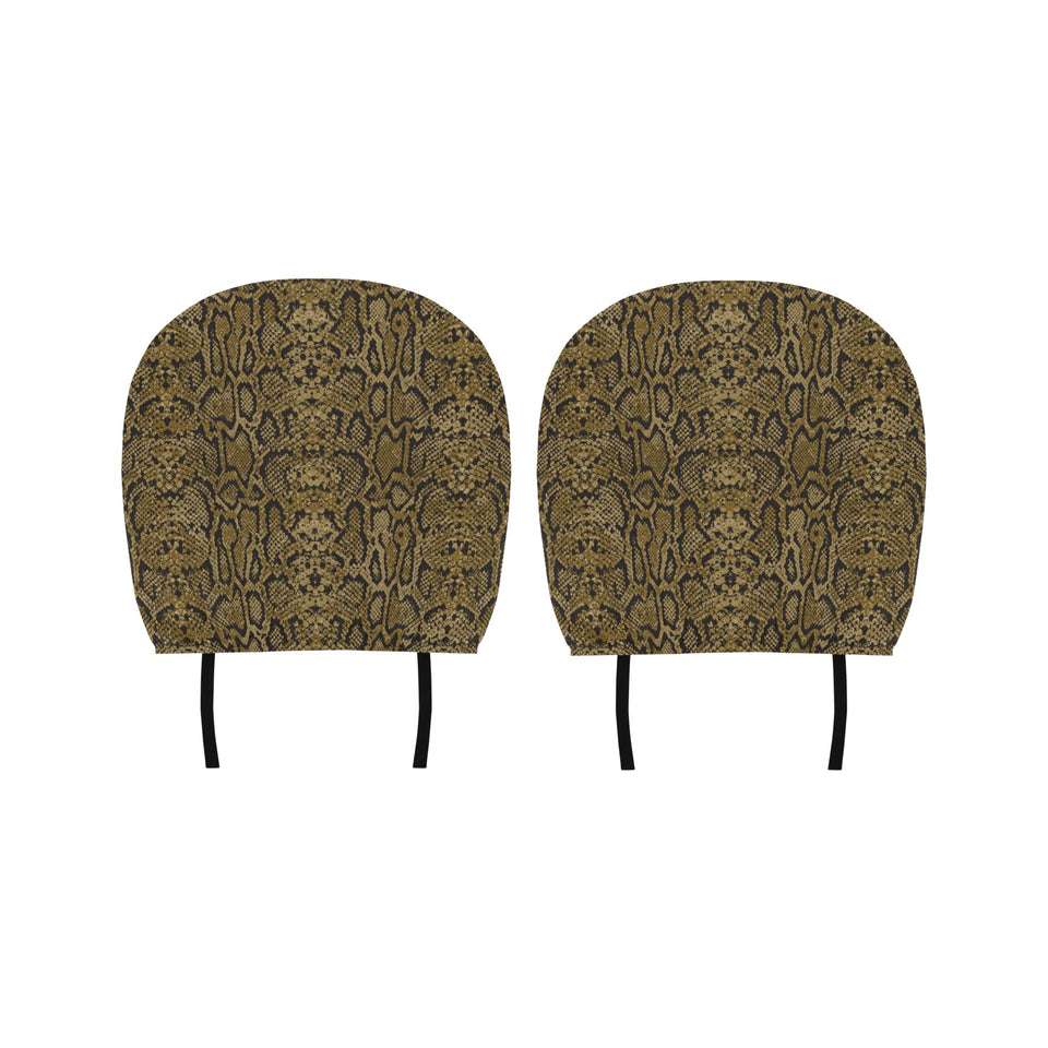 Snake skin pattern Car Headrest Cover