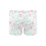Clock time pattern blackground Men's Swimming Trunks