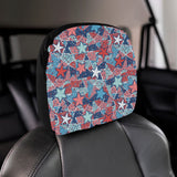 Hand drawn colorful starfish Car Headrest Cover