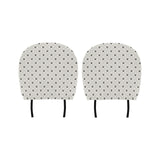Dog Paws Pattern Print Design 03 Car Headrest Cover