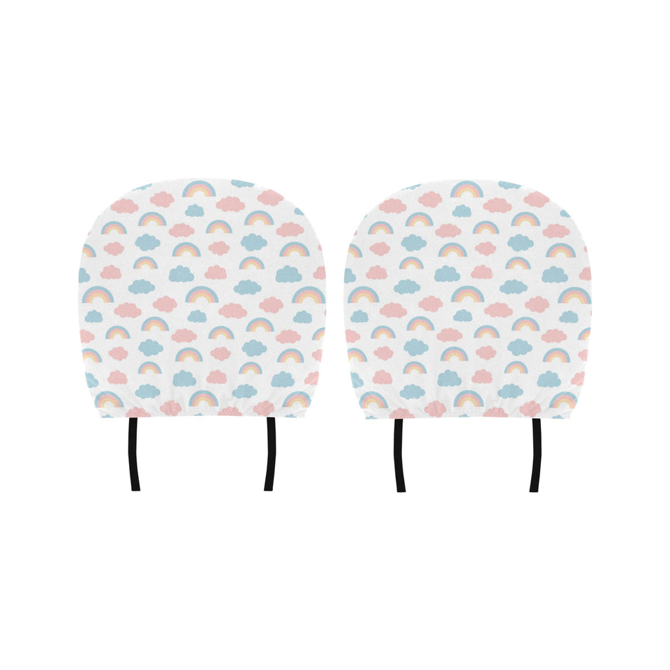 Cute rainbow clound pattern Car Headrest Cover