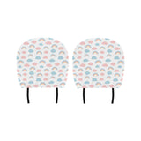 Cute rainbow clound pattern Car Headrest Cover