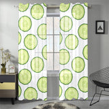 Cucumber slices pattern Gauze Curtain