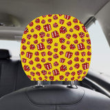 Dice Pattern Print Design 04 Car Headrest Cover