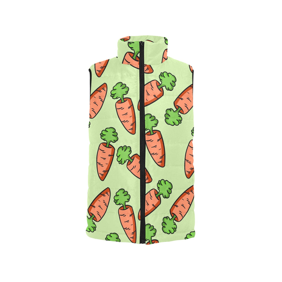 Carrot Pattern Print Design 05 Men's Padded Vest