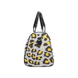 Gray Leopard print pattern Travel Bag