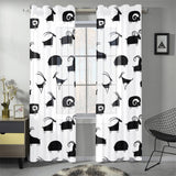 Goat ram pattern Gauze Curtain