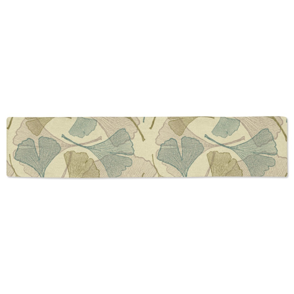Ginkgo leaves design pattern Table Runner