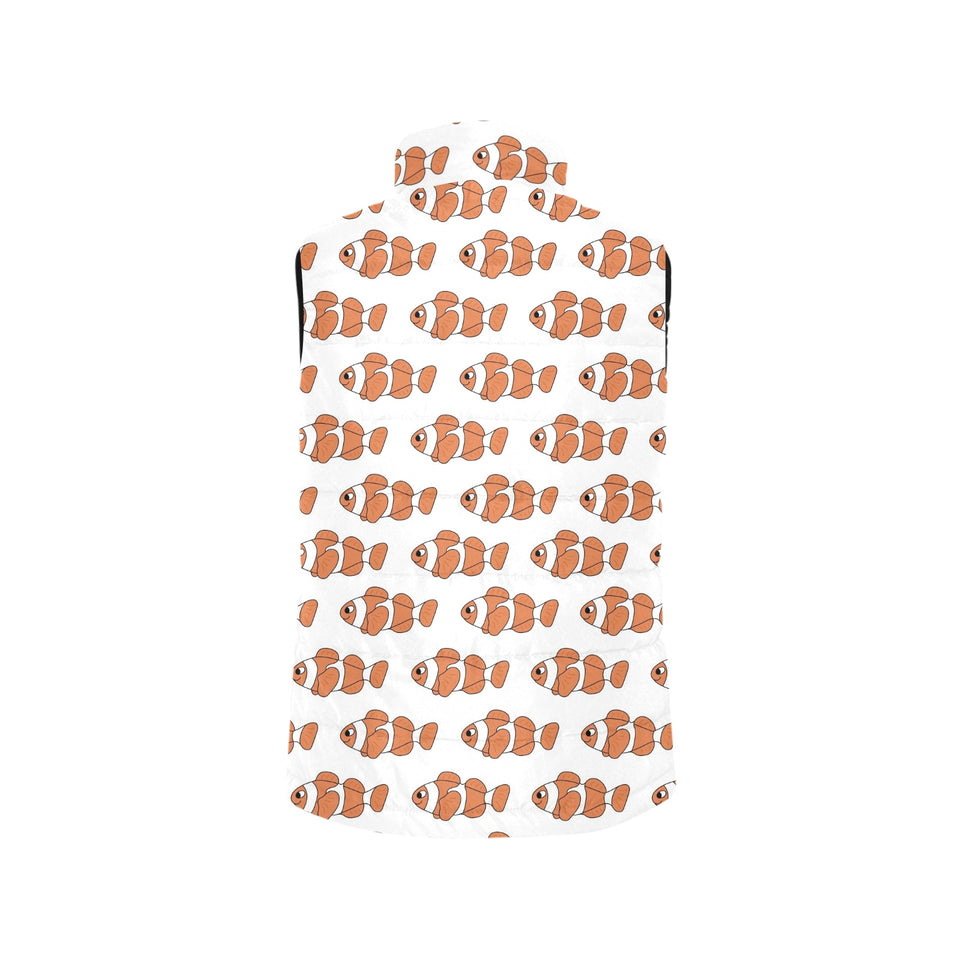 Clown Fish Pattern Print Design 05 Men's Padded Vest