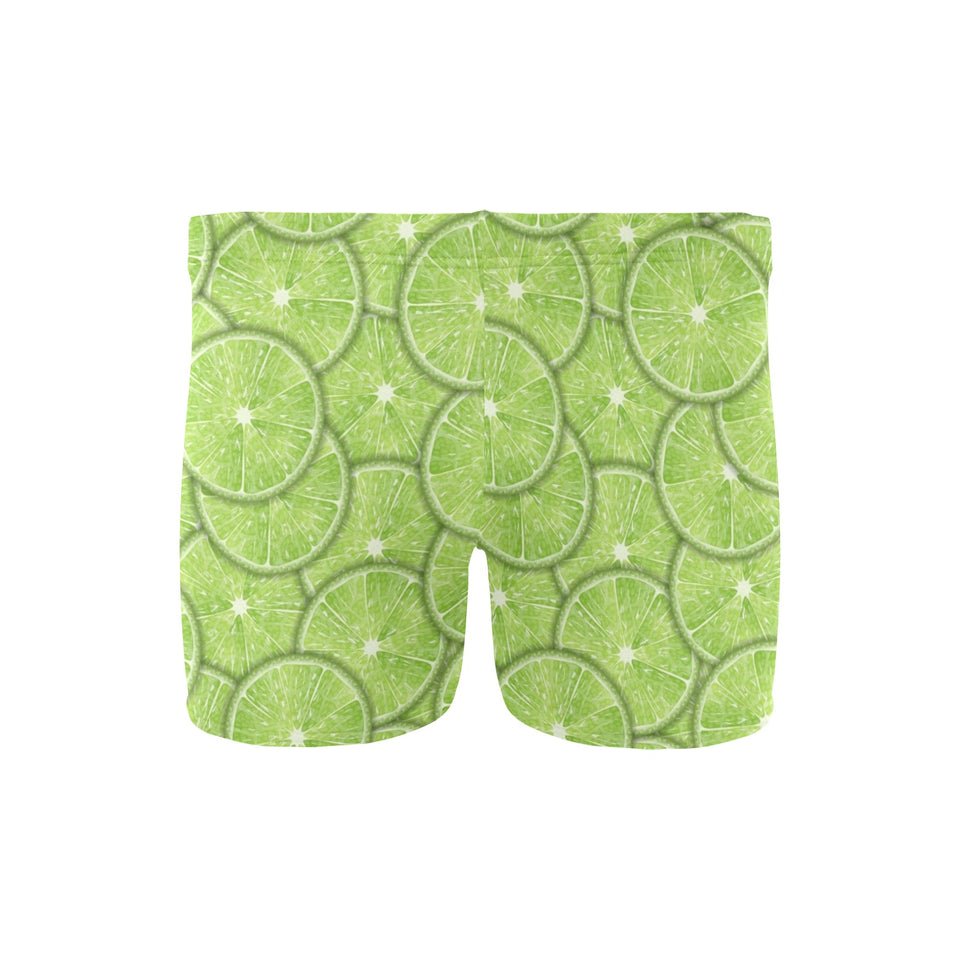 Slices of Lime pattern Men's Swimming Trunks