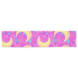 Moon pink rose background Table Runner