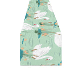 White swan lake pattern Table Runner