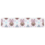 Cute pug hat rabbit costume pattern Table Runner